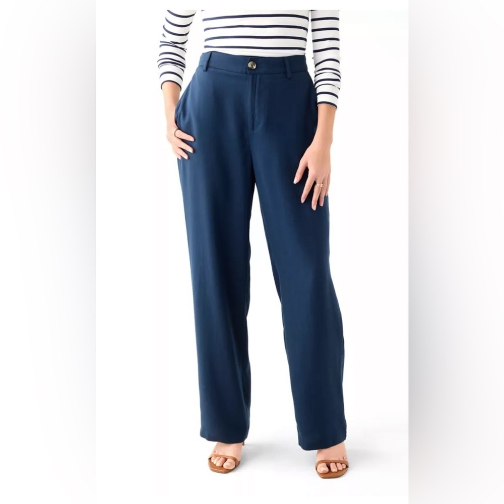 Wonderly Button Front Trouser Pants